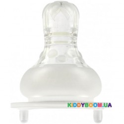 Соска силиконовая антиколиковая для бутылочки с медленным потоком 2 шт. Baby Team 2010